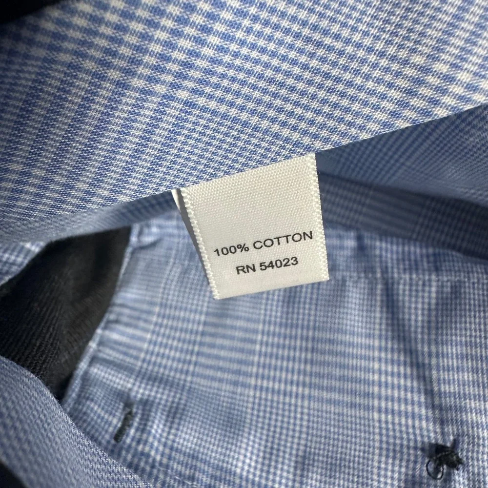 Banana Republic Classic Fit Mens Dress Pants 35x32 Charcoal Grey Blue Pinstripe